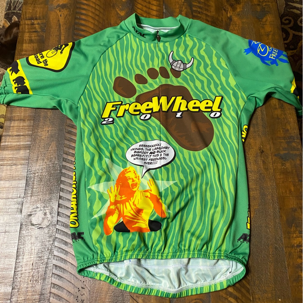 ATAC Men’s Bicycle Shirt Oklahoma  Partial Zip Sz M ? See Measurements